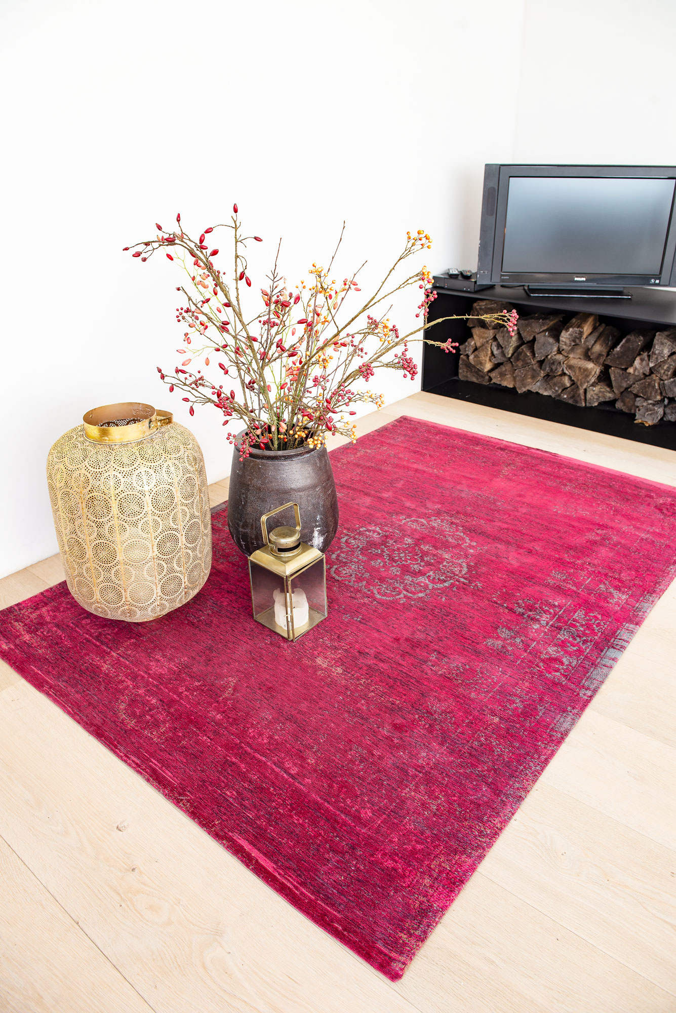 Medallion Red Flatwoven Rug