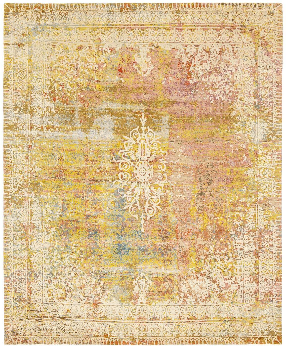 Hand-knotted Ferrara Silk / Wool Rug