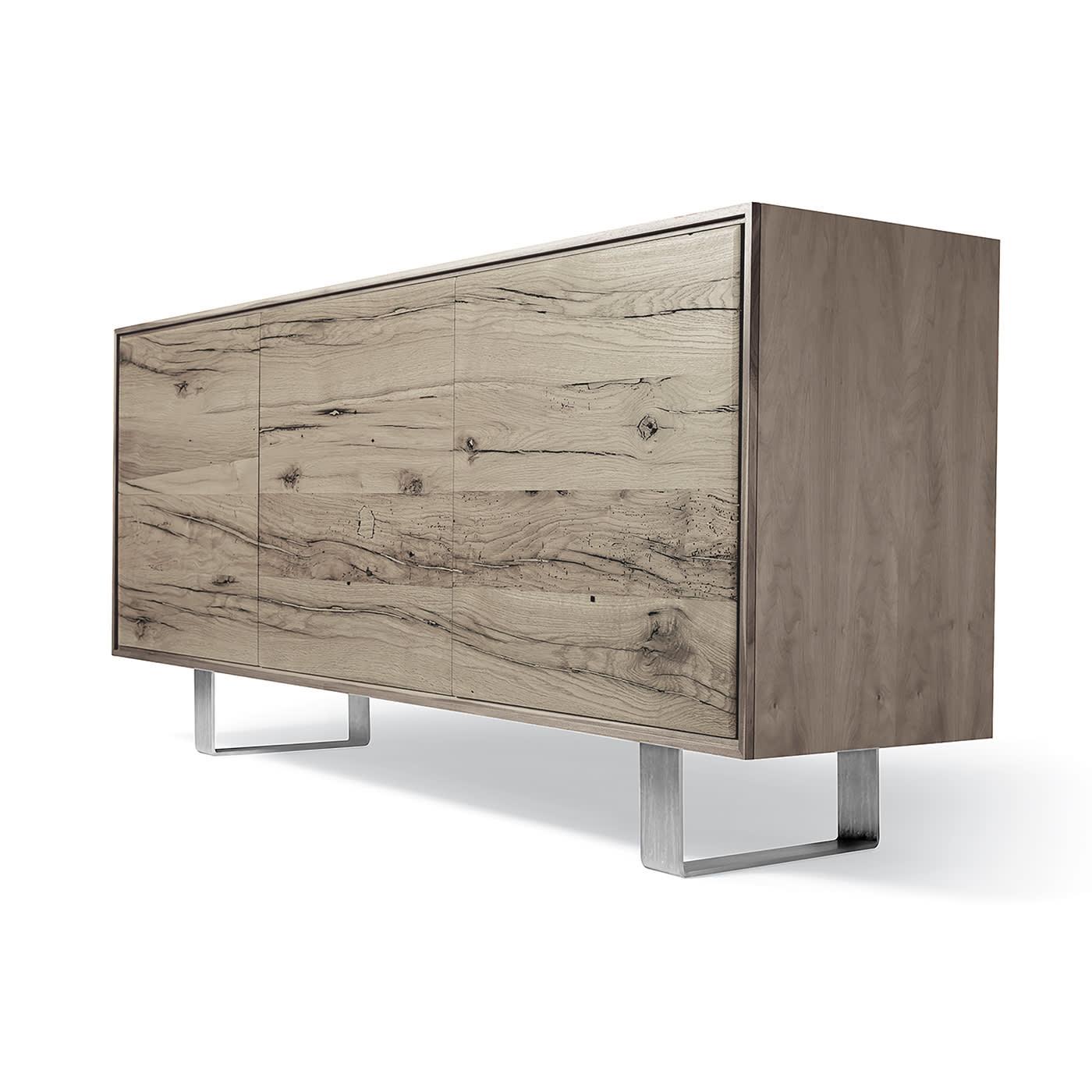 Materia Grey Oak 3-Doors Sideboard