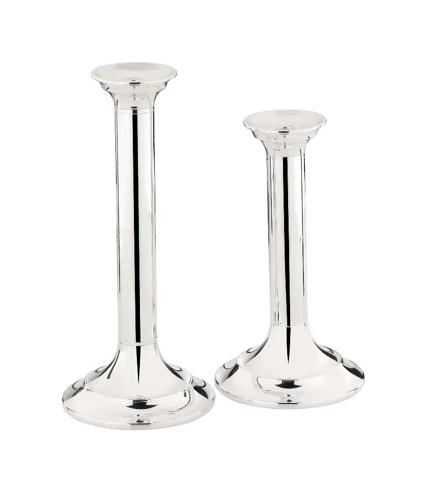 Column Silver-Plated Candlestick | Dimensions: Height 15 cm