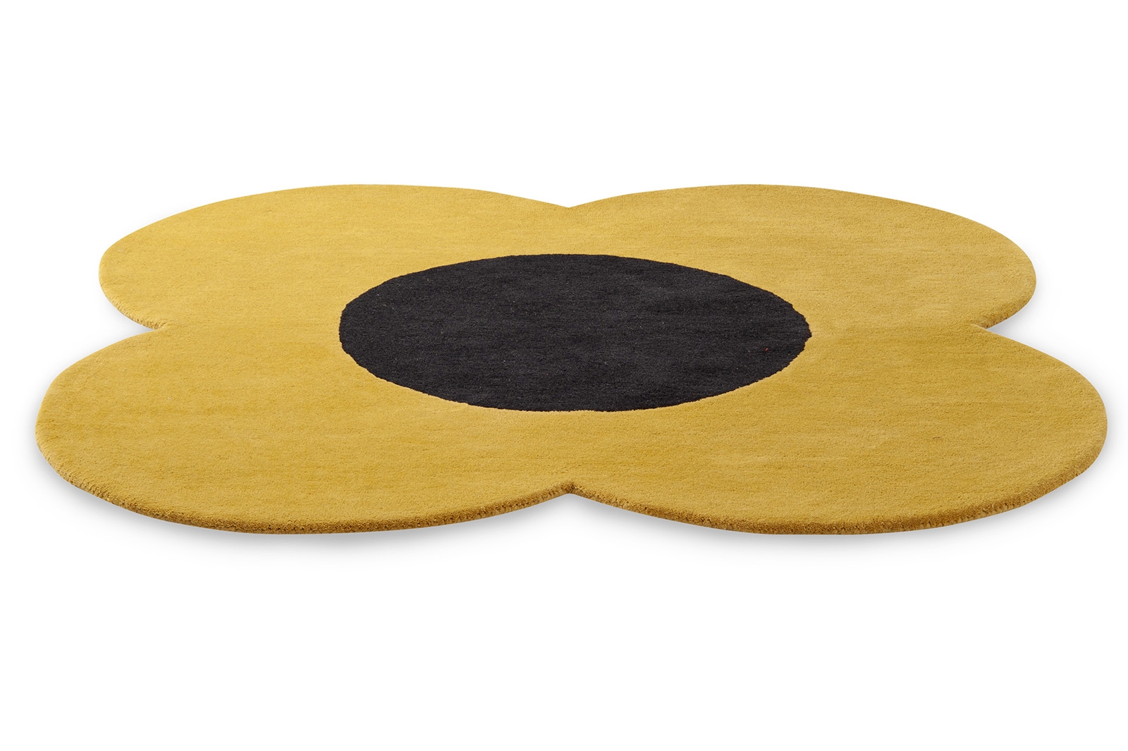 Flower Yellow Handwoven Rug