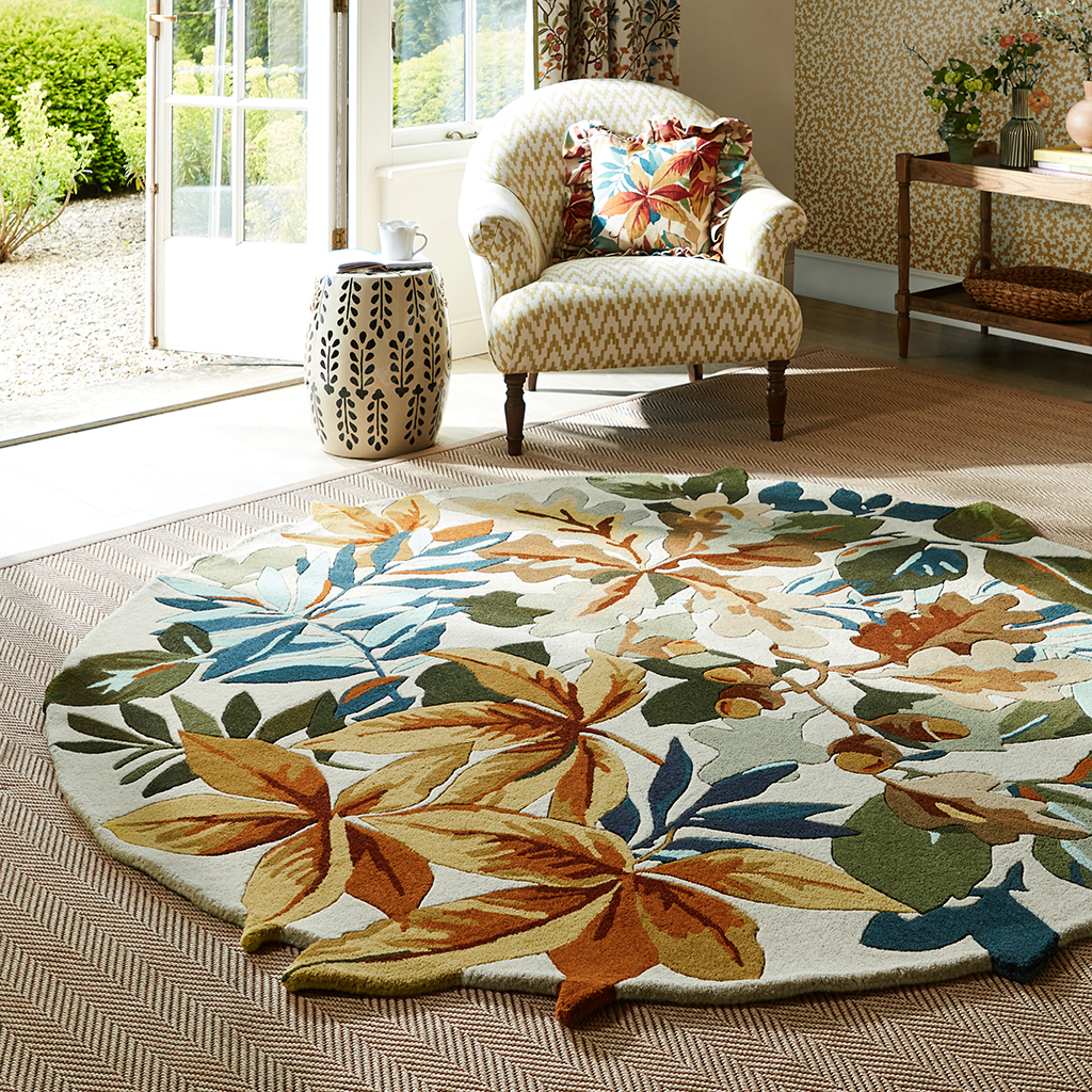 Forest Multi Designer Round Rug