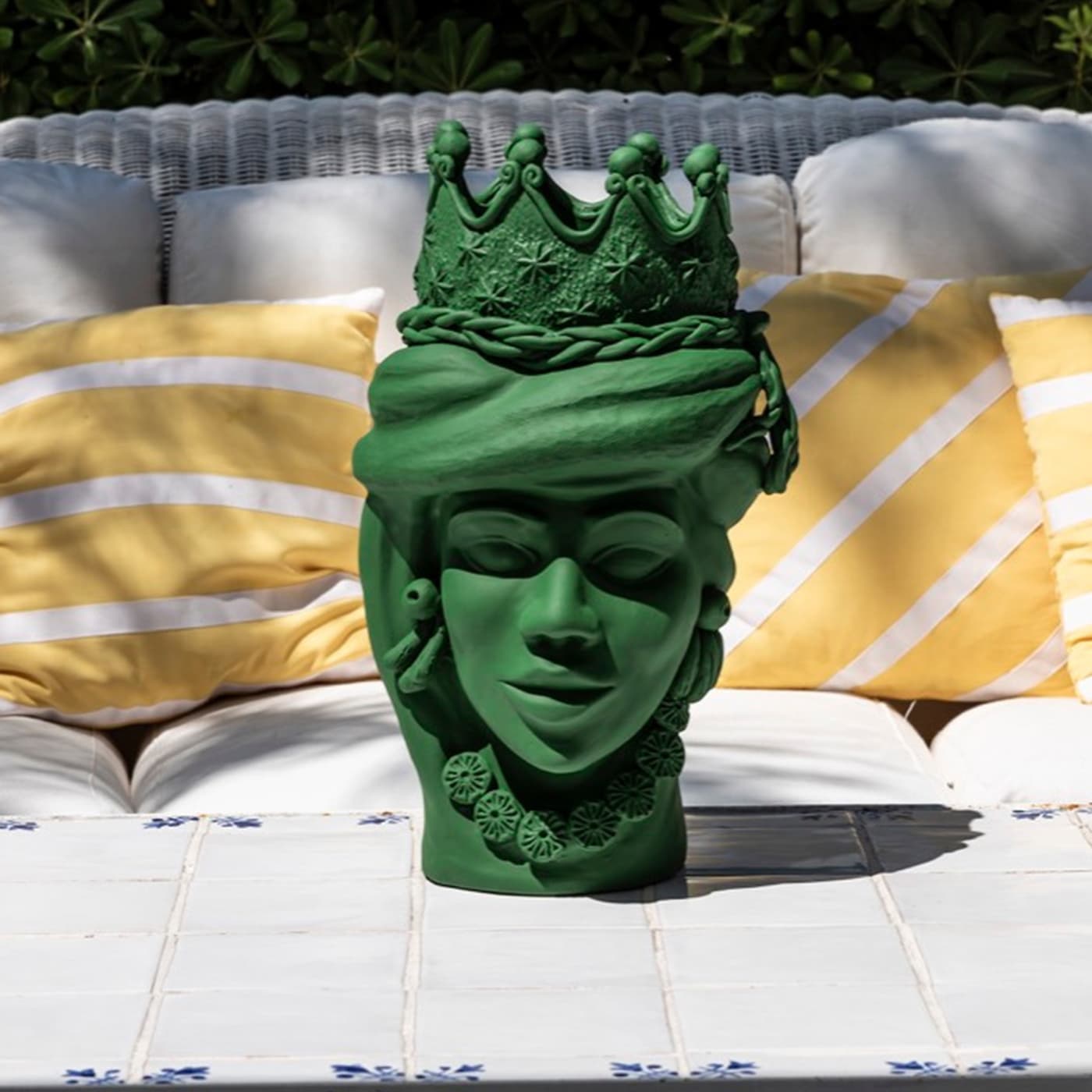 Moor's Head Green Sculpture