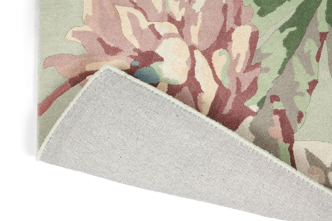 Dahlia and Rosehip Mulberry Handwoven Rug | Size: 4' 7