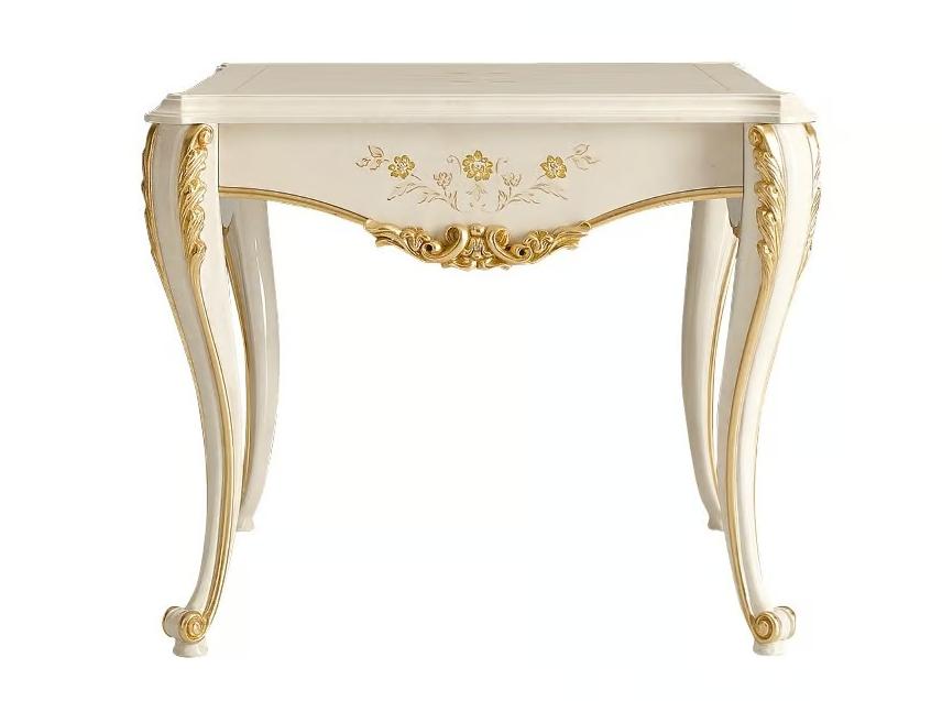 Ivory/Gold Italian Side Table