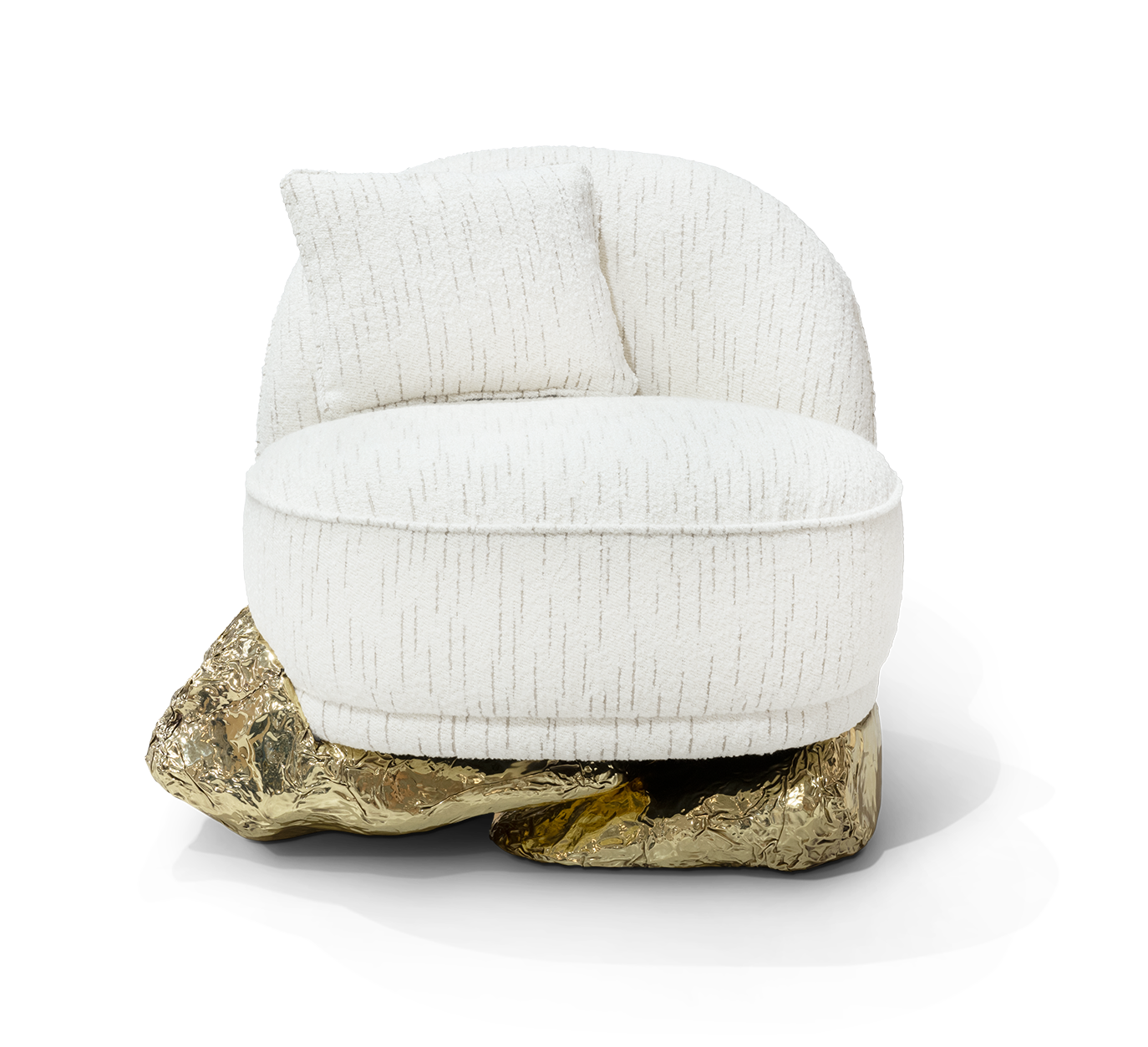 Angora White Armchair