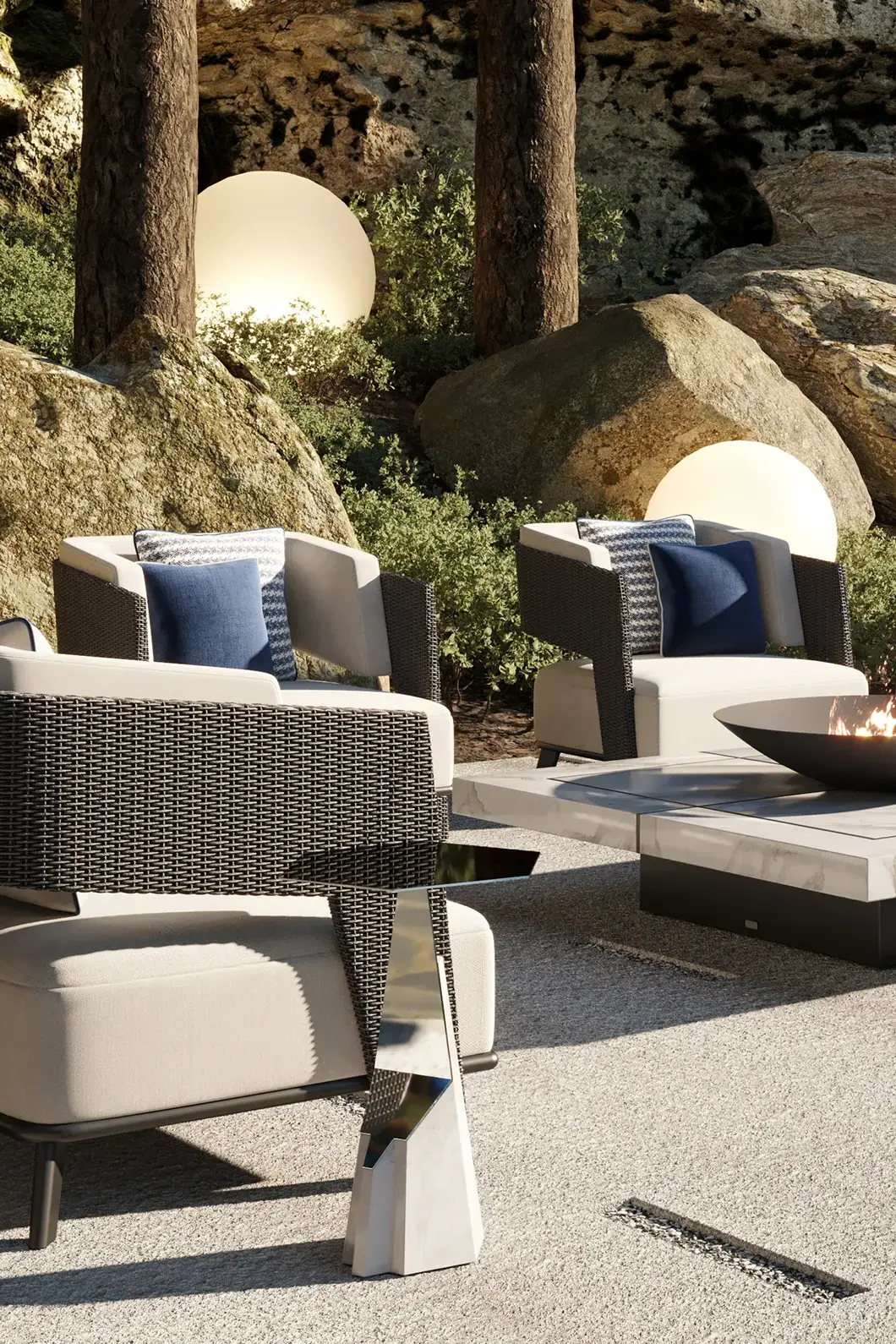 Halo Grey Side Table - 1