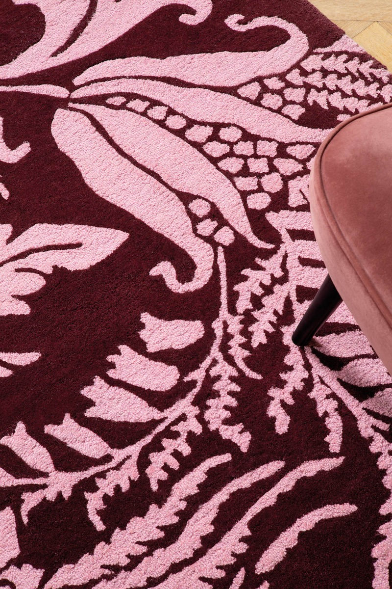 Baroque Pink Designer Rug