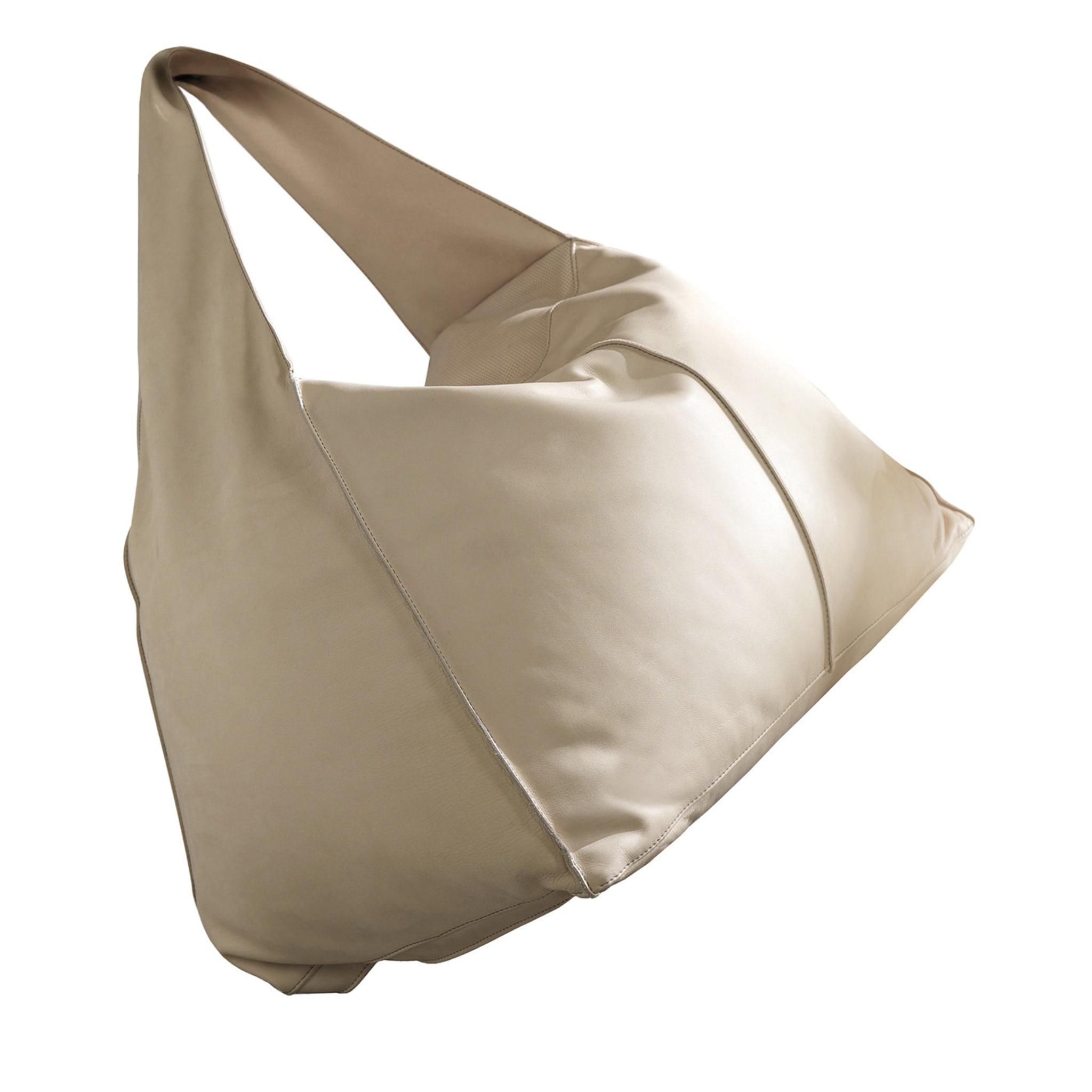 Beige Bean Bag Chair