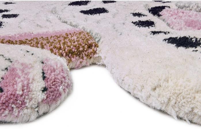 Animals Dog Ivory / Black Hand-Tufted Rug