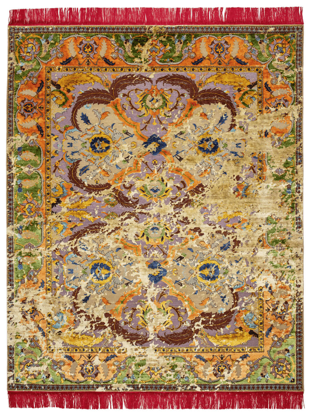 Oriental Polonaise Hand-Knotted Rug