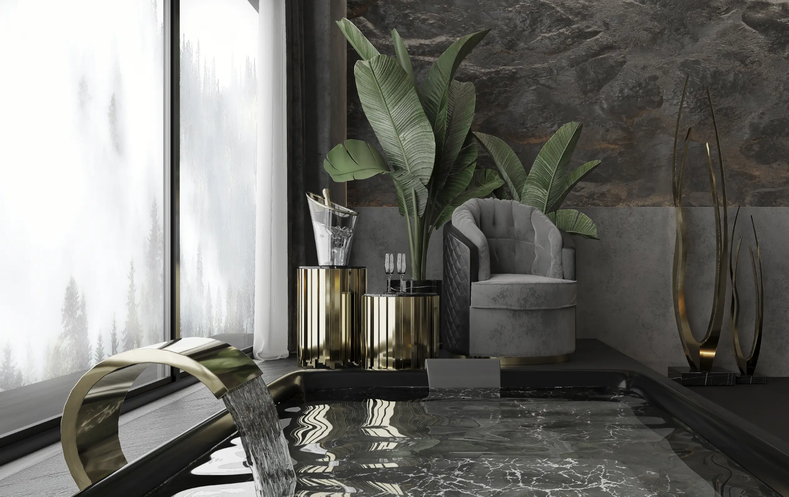 Luxe Swivel Armchair - 10