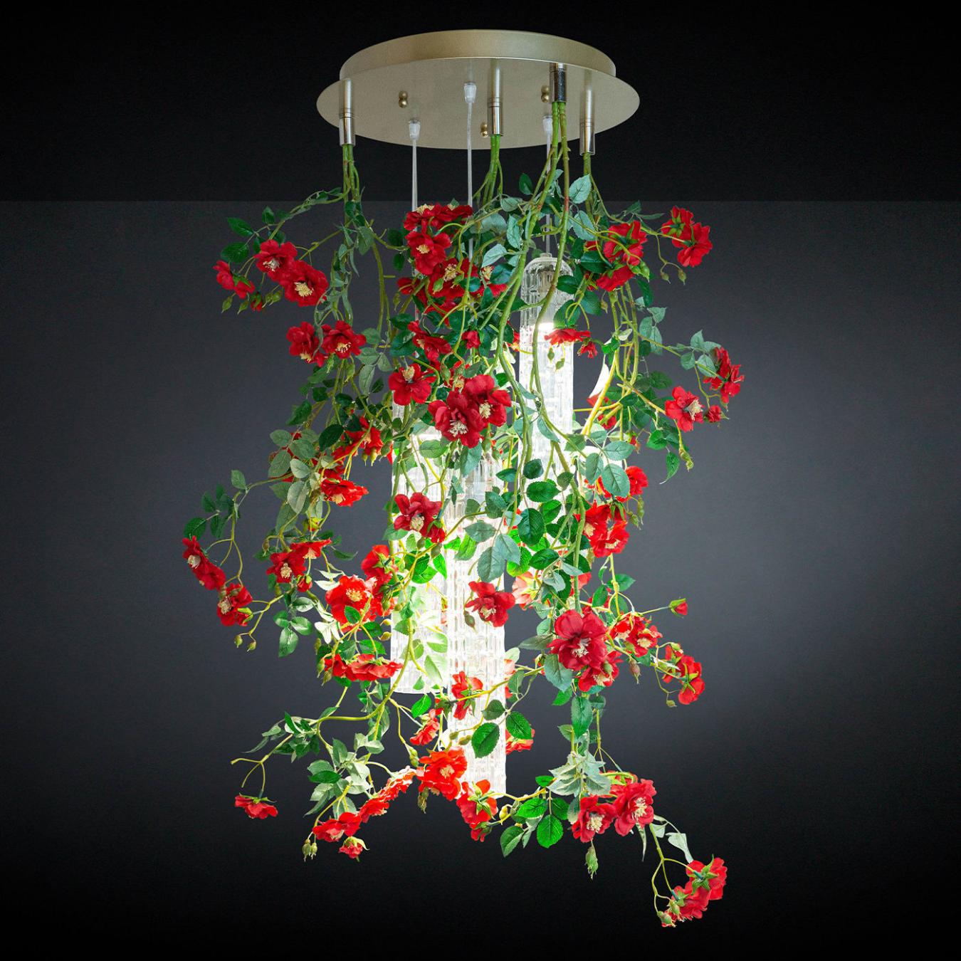 Red Roses Small Chandelier