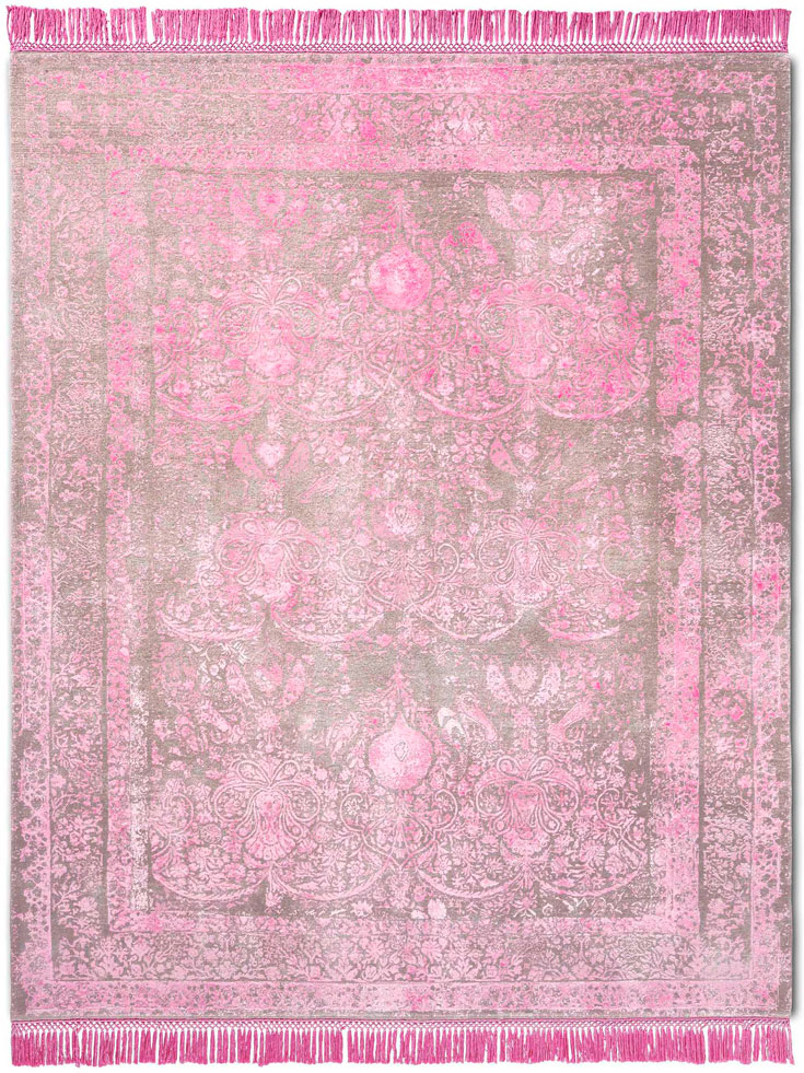 Soft Pink Hand Woven Rug