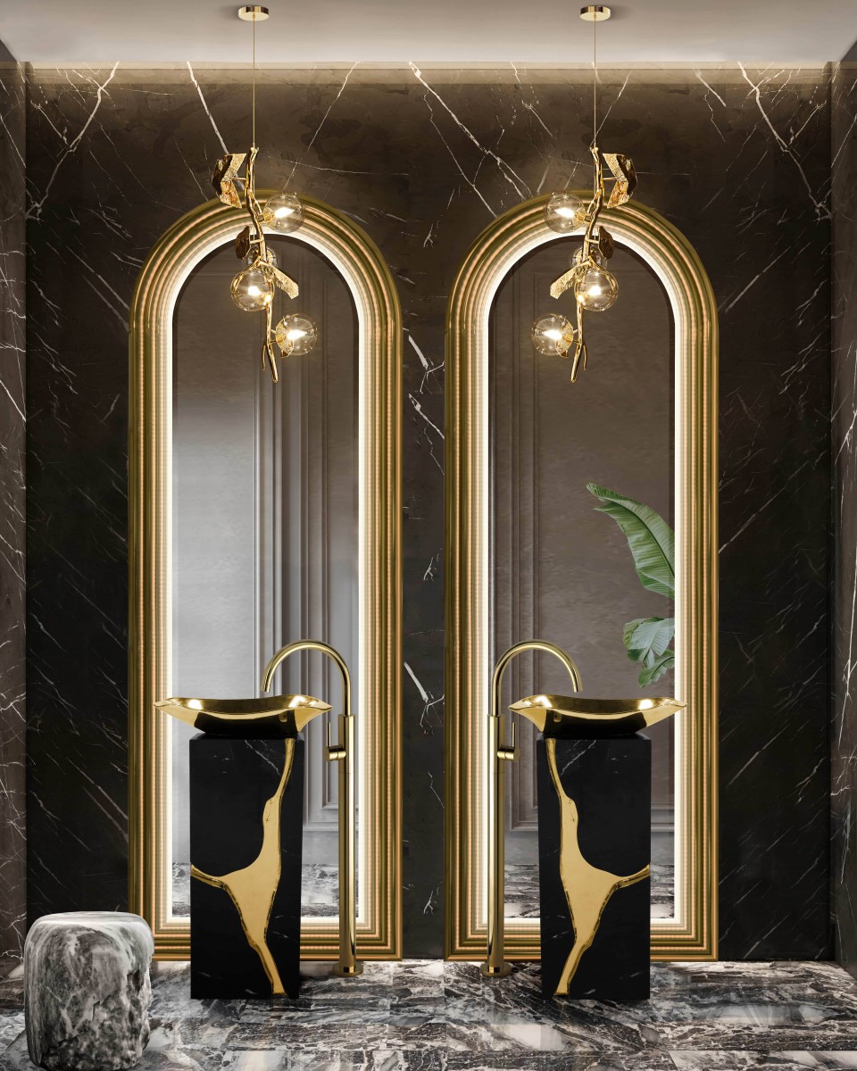 Fractured Design Pedestal Sink - 1