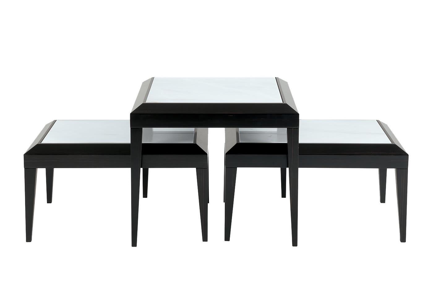 Set Of 3 Marble Coffee Tables