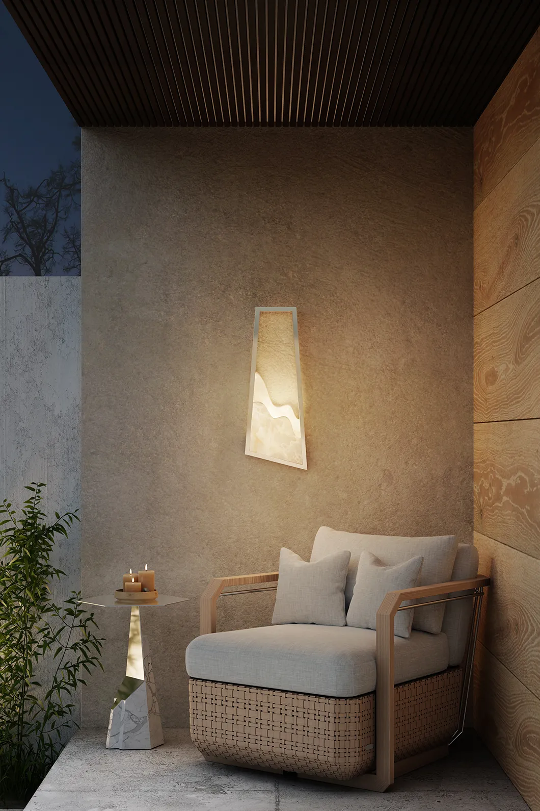 Grand Aura Outdoor Wall Lamp - 1