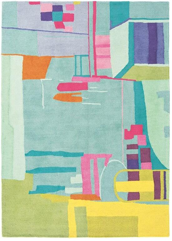 Abstract Hand Tufted Wool Rug ☞ Size: 170 x 240 cm