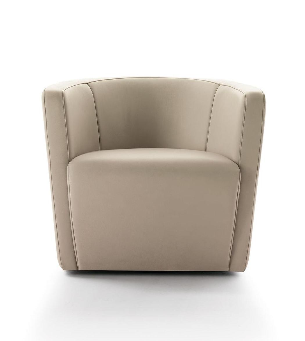 Round Comfort Low Occasional Armchair