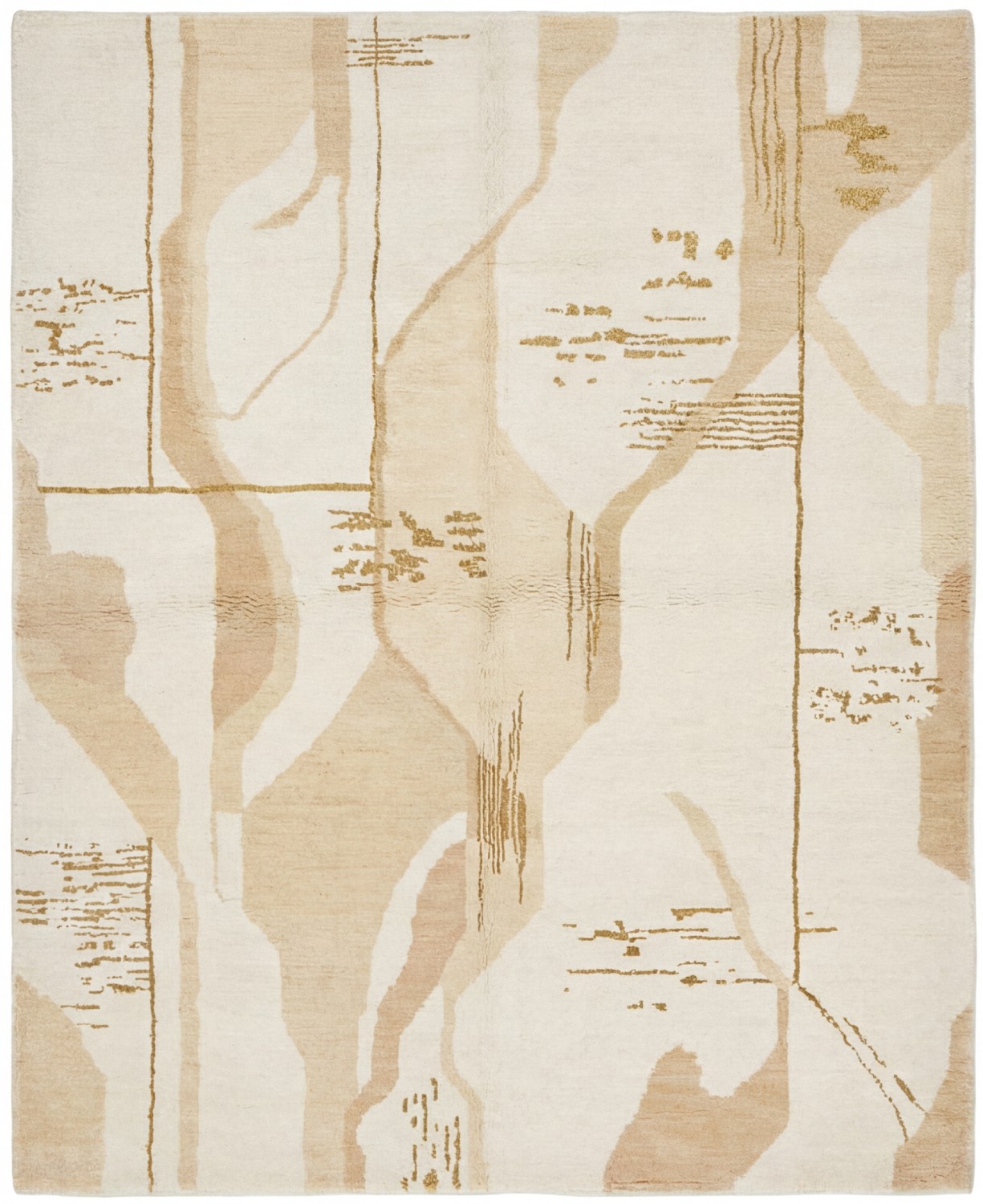 Ivory Veins Artisan Rug