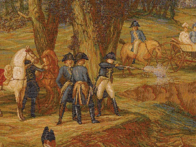 Napoleonic Hunt Scene Tapestry