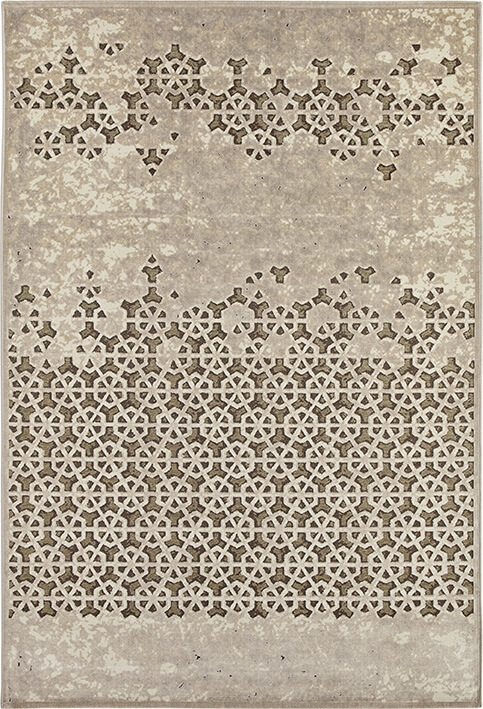 Gabriel Abstract Beige Sitap Rug