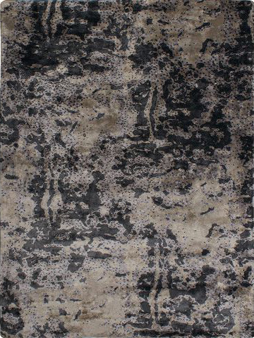 Abstract Viscose Hand-Tufted Rug