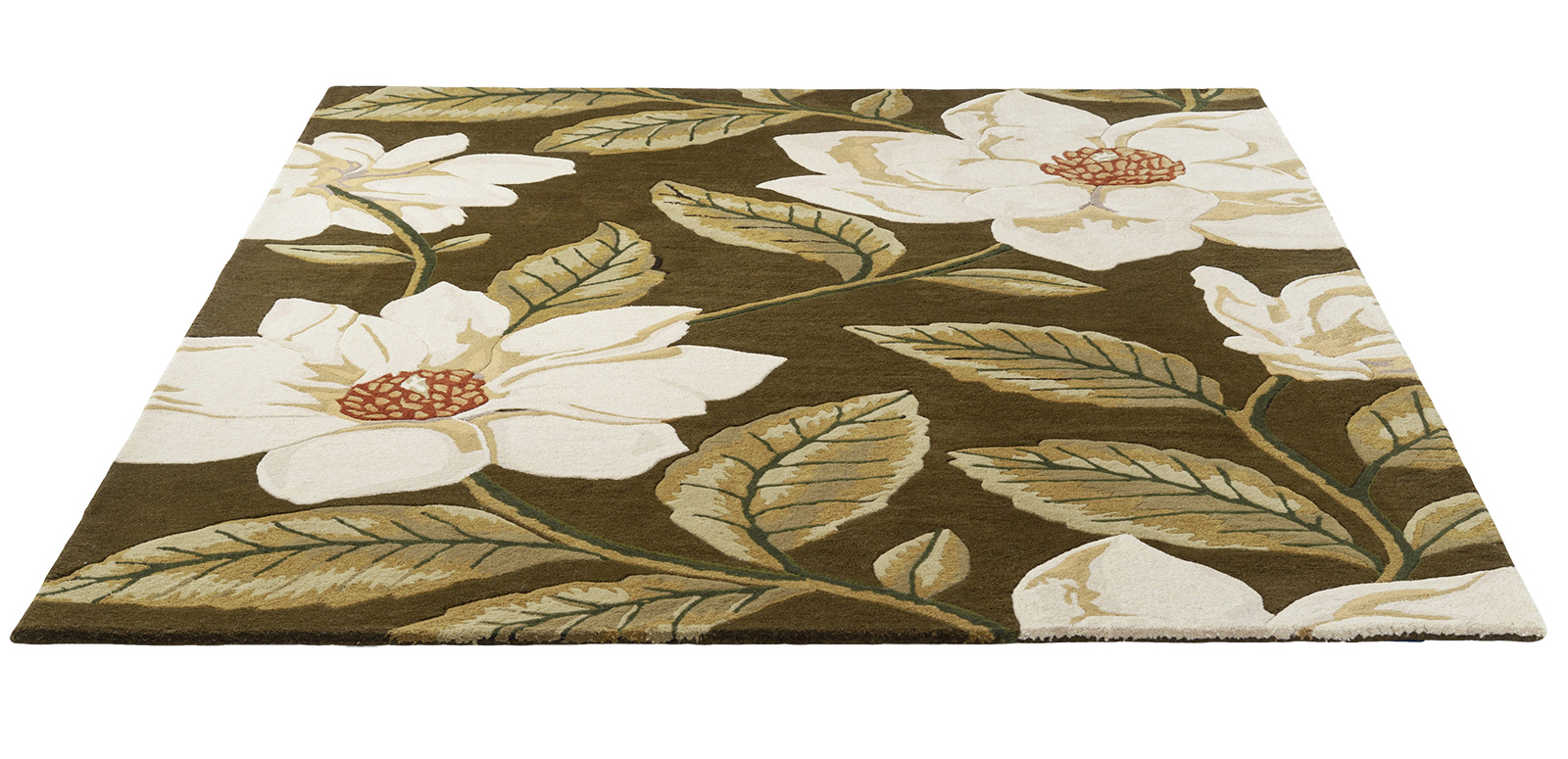 Grandiflora Olive Hand-Tufted Wool Rug