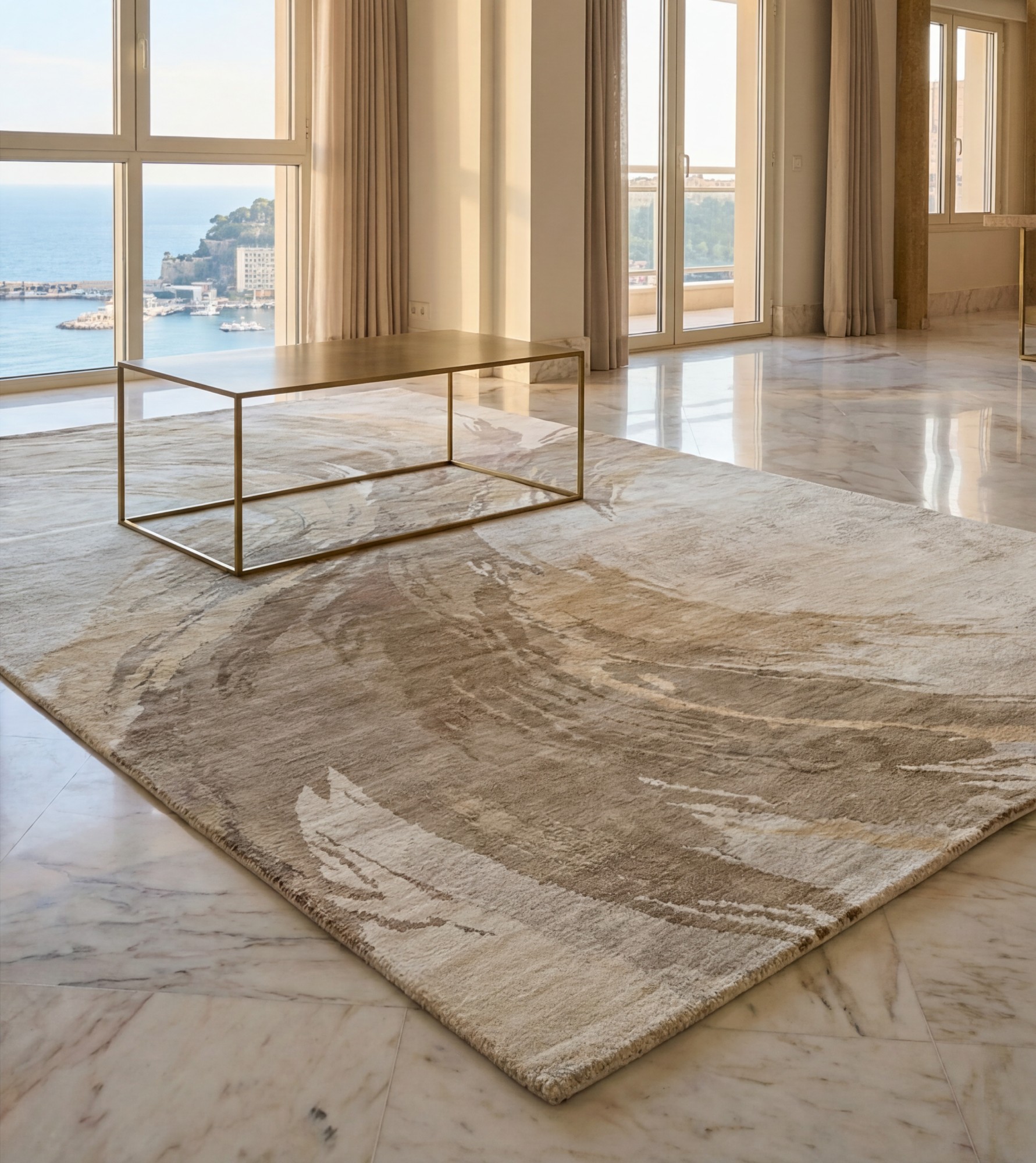 Sand Flow Handcrafted Rug