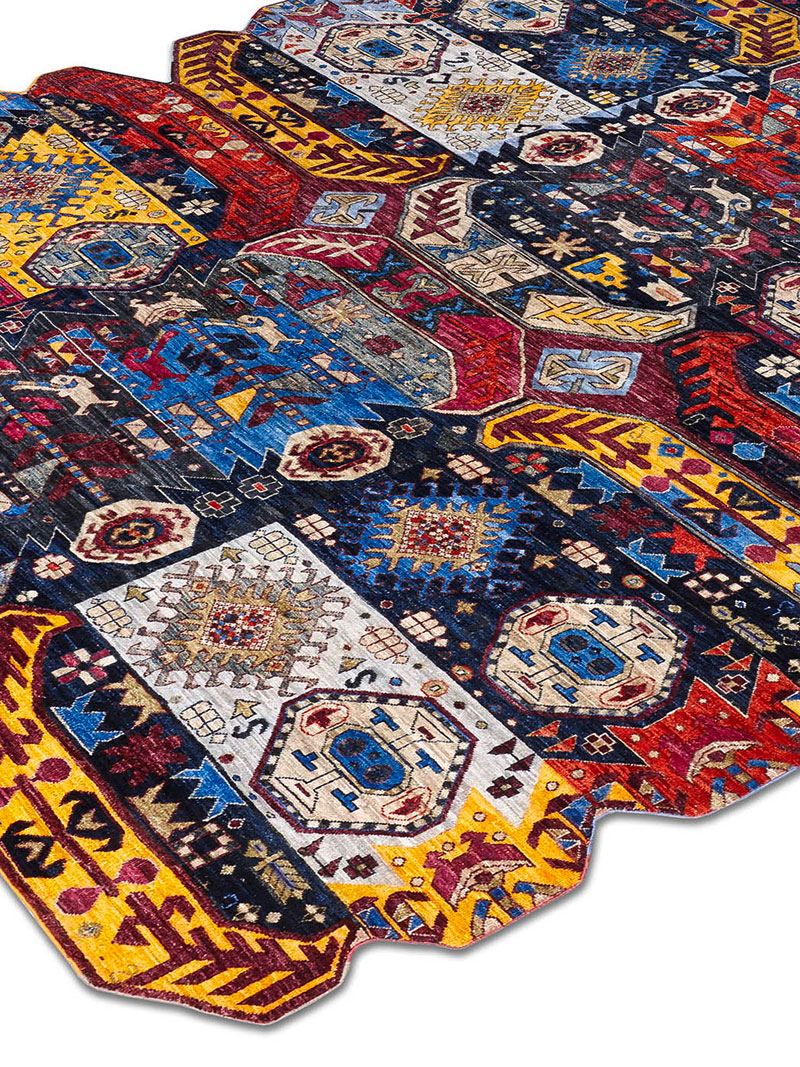 Multishape Hand-Woven Rug