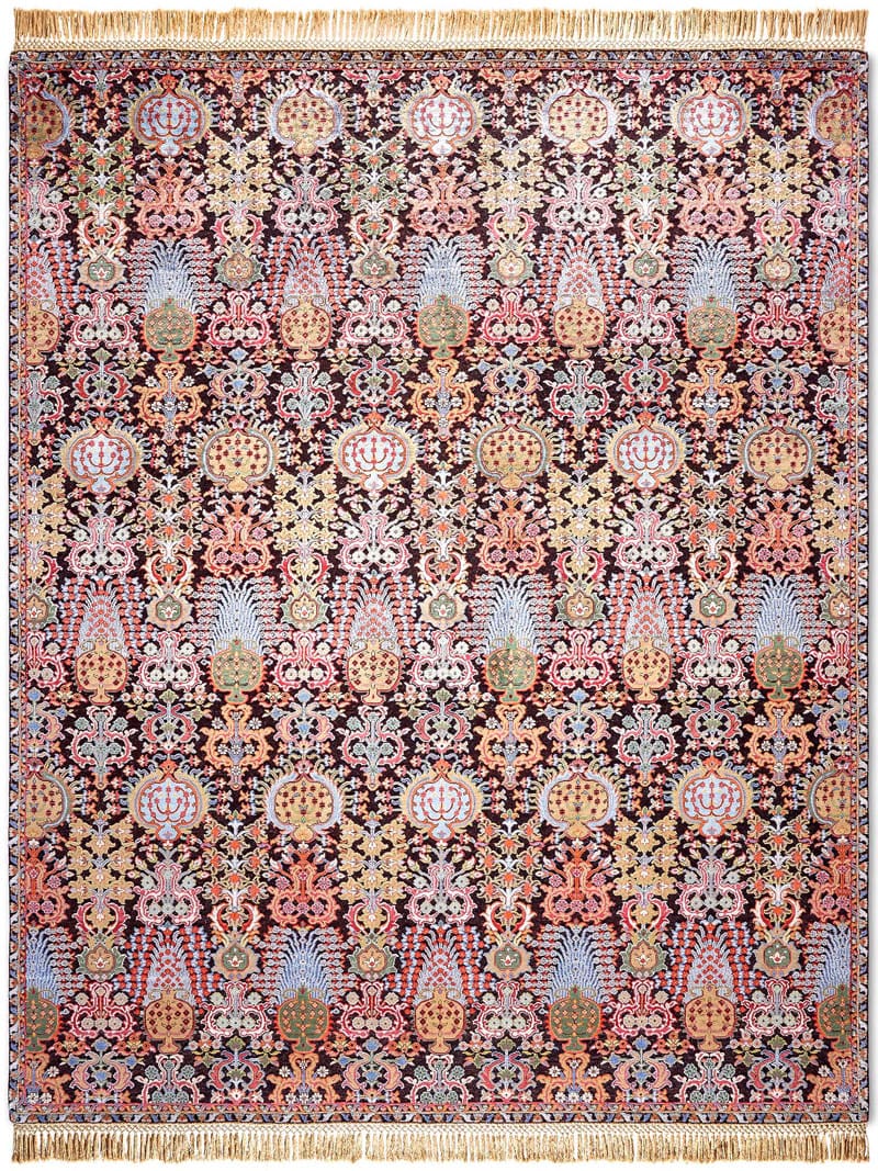 Isfahan Purple Hand Knotted Rug