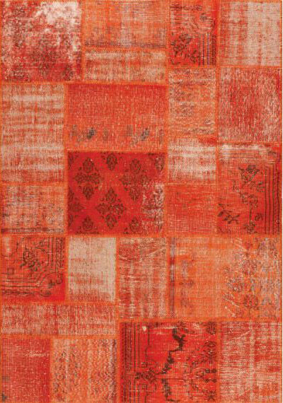 Turkish Overdyed Patchwork Sitap Rug