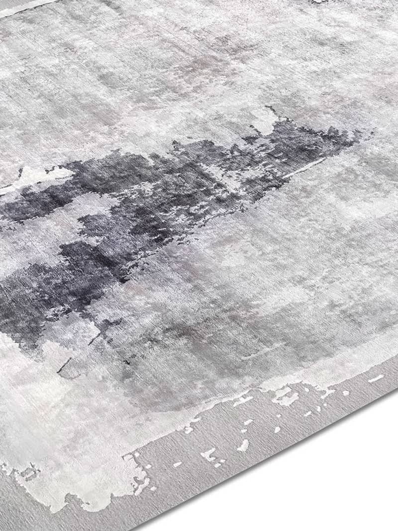 Mono Grey Hand Knotted Rug