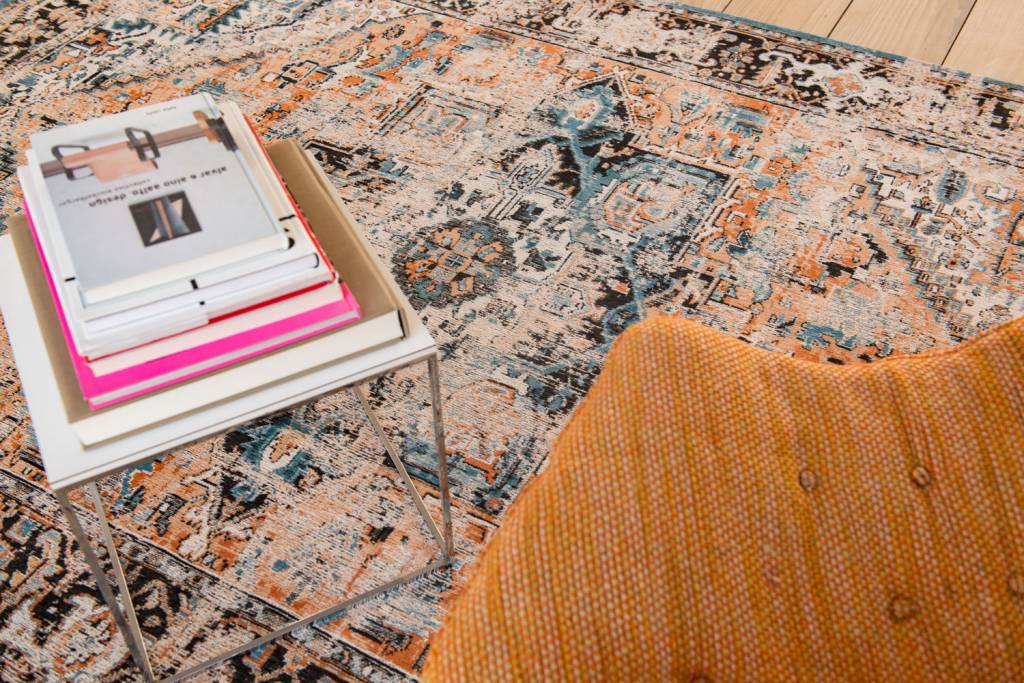 Flatwoven Vintage Orange Rug