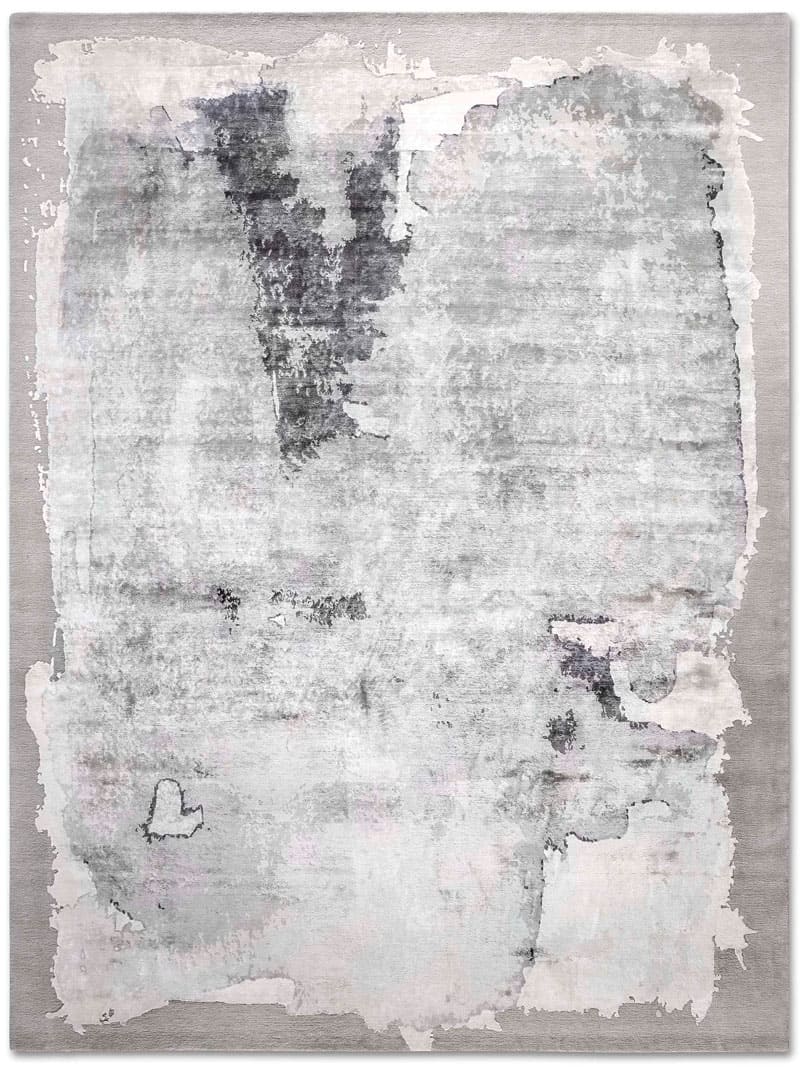 Mono Grey Hand Knotted Rug