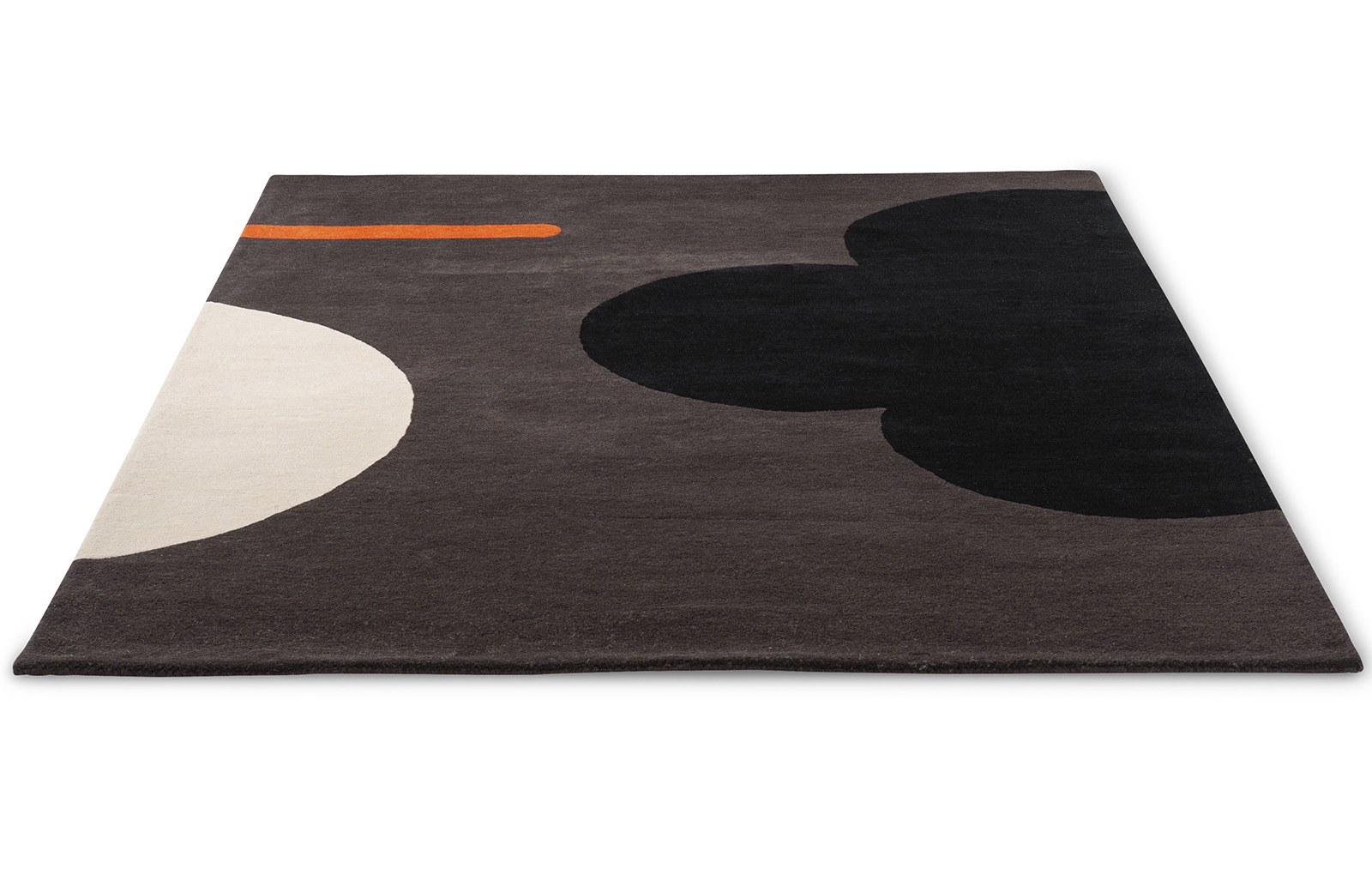 Flower Graphite Hand-Tufted Rug