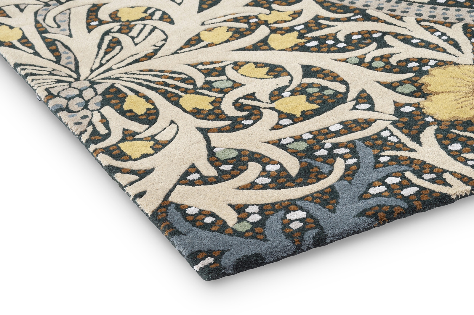 Seaweed Designer Blue Handtufted Rug