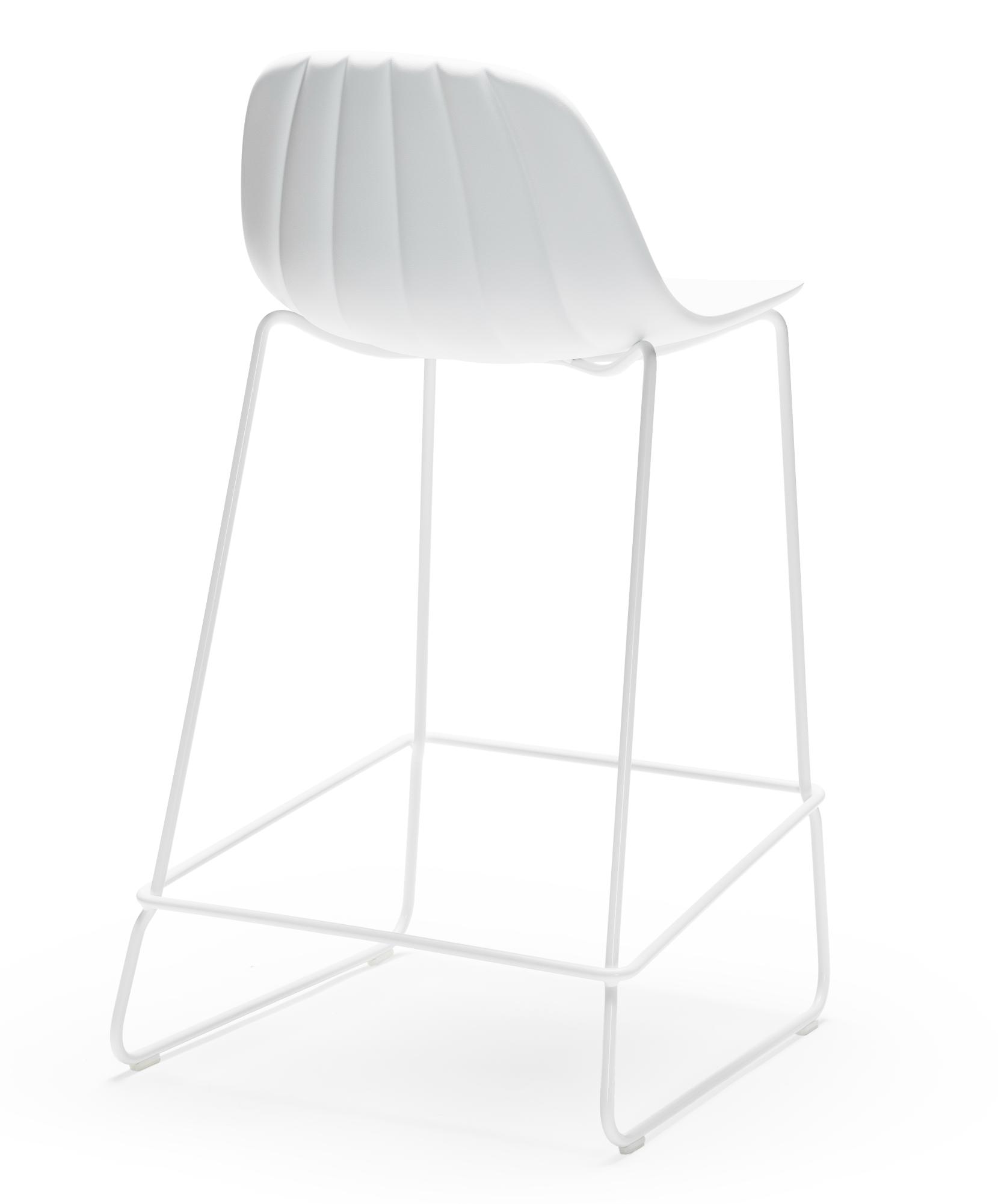 Babah SL SG-65 White Bar Stool