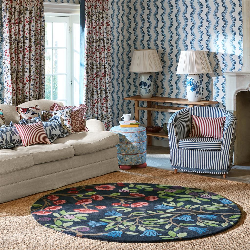 Foraging Handwoven Round Rug