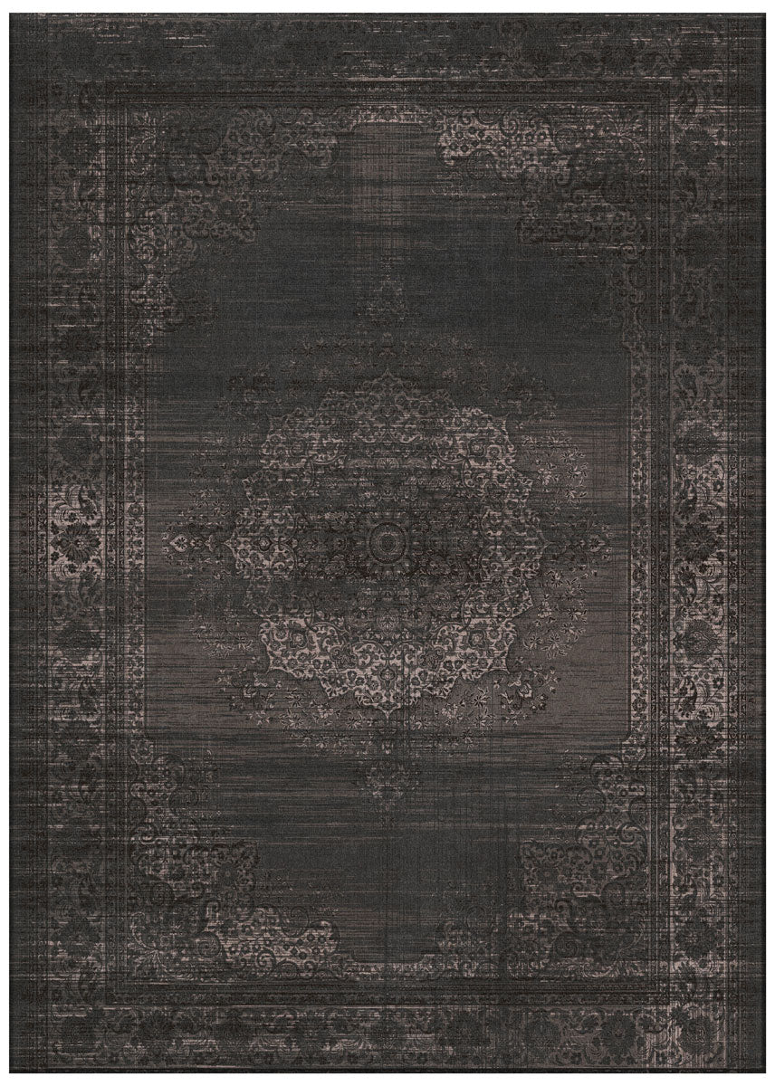 Khayyam Medallion Flatwoven Rug ☞ Size: 1' 10" x 2' 9" (55 x 85 cm)