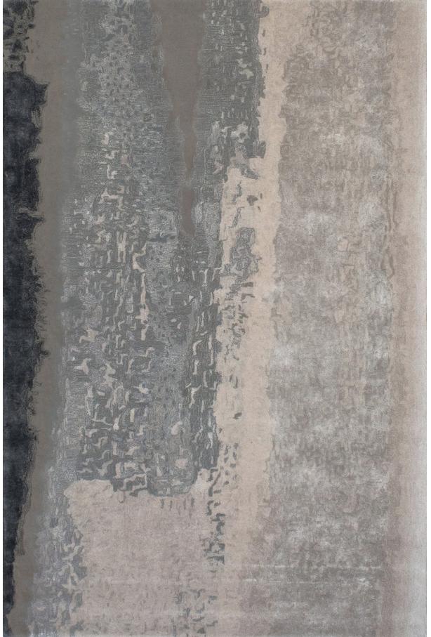 Abstract Wool & Viscose Hand-Tufted Rug