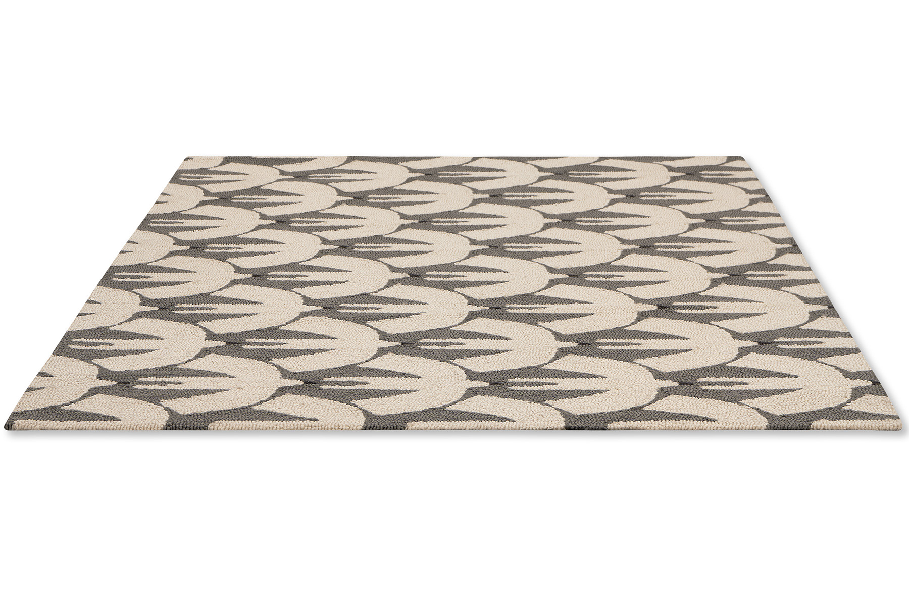 Birds Grey & Beige Outdoor Handtufted Rug