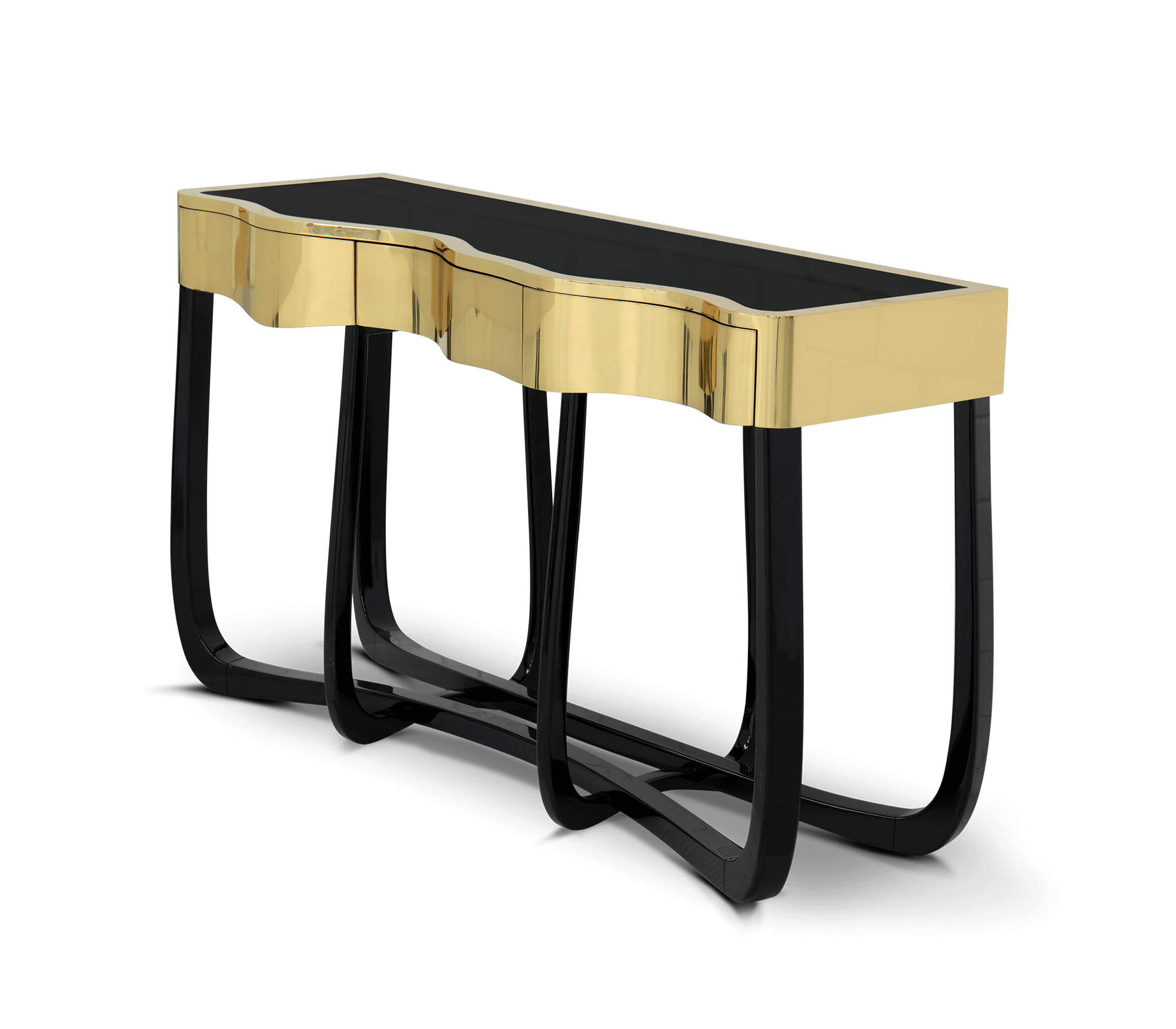 Serpentine Gold Console