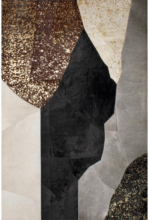 Cowhide Natural Patchwork Rug