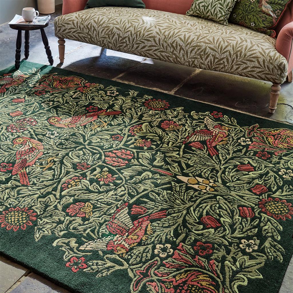 Bird Green Rug