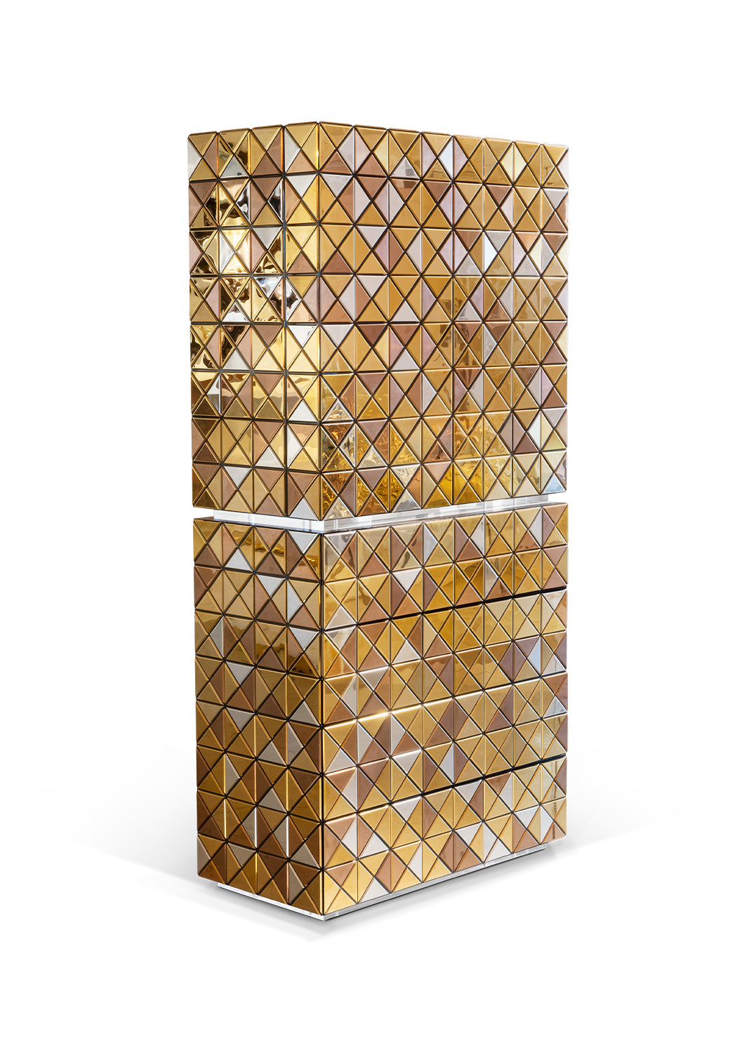 Mosaic II Gold Cabinet