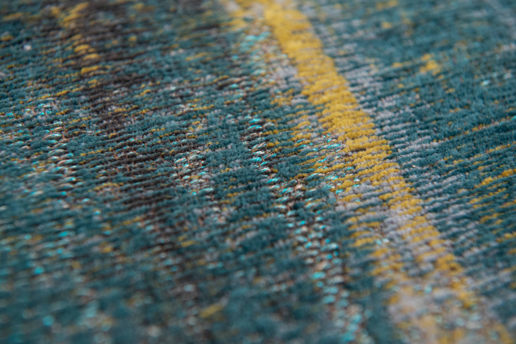 Abstract Flatwoven Blue Rug