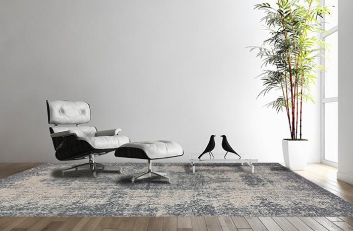 Medallion Light Blue Rug
