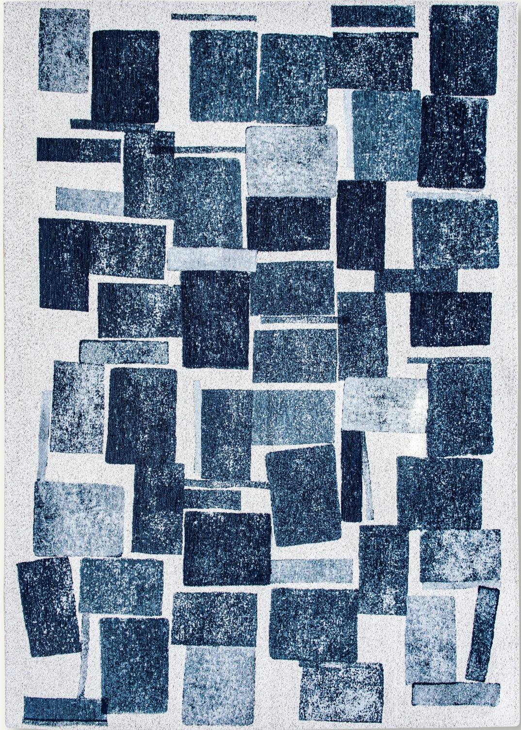 Ice Blue Designer Rug