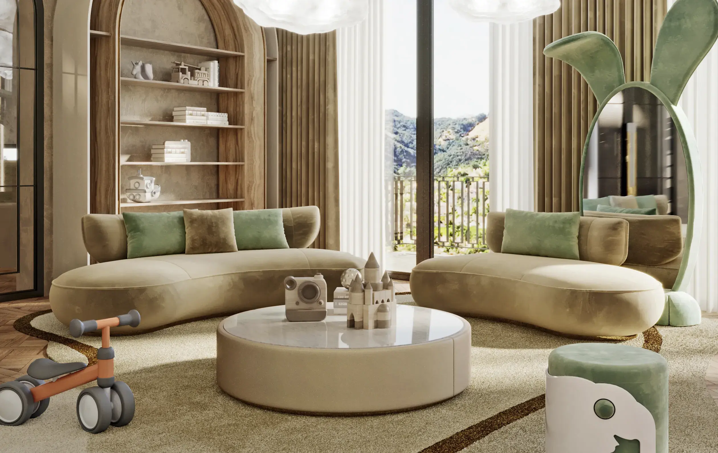 Lattice Round Sofa - 4